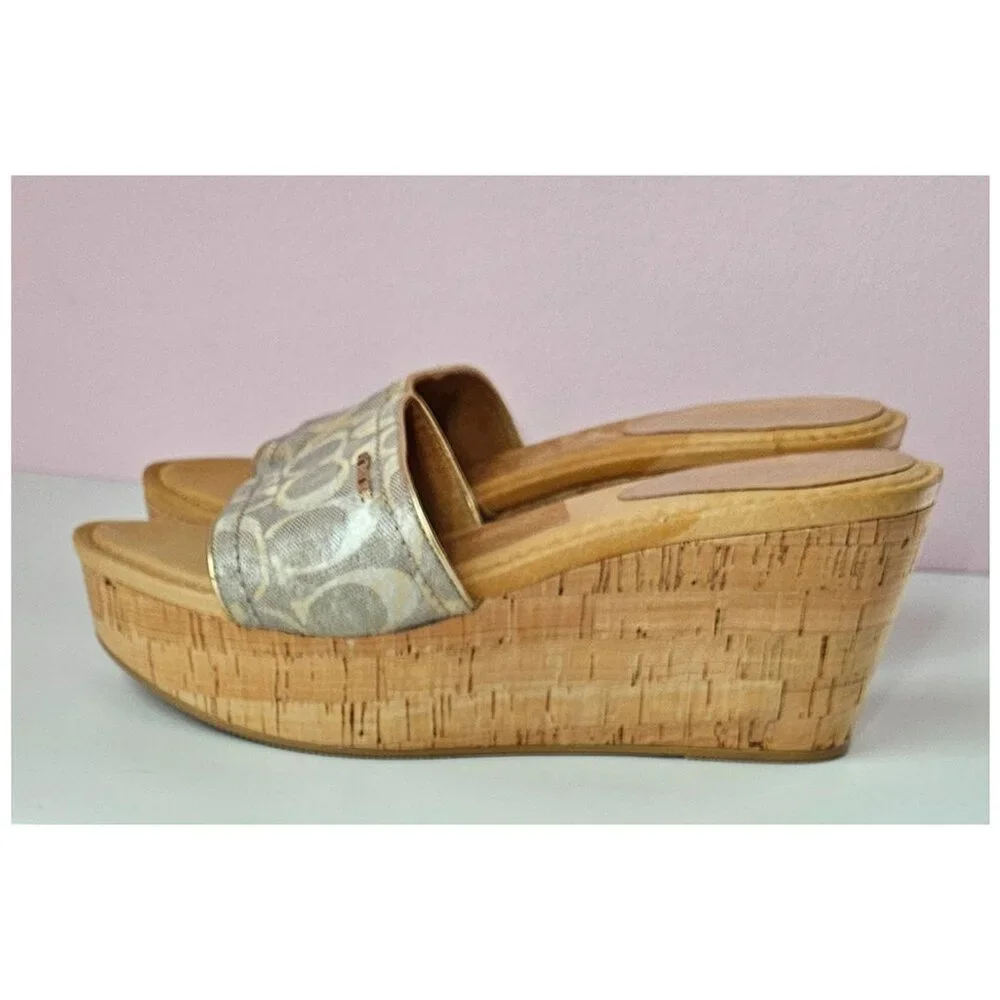 Coach Women Joanne Slide Wedge Sandals - Picture 2 of 7